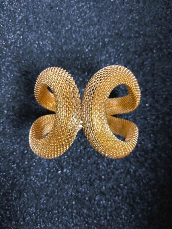 Gold Mesh statement Cuff - Image 6