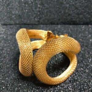 Gold Mesh statement Cuff