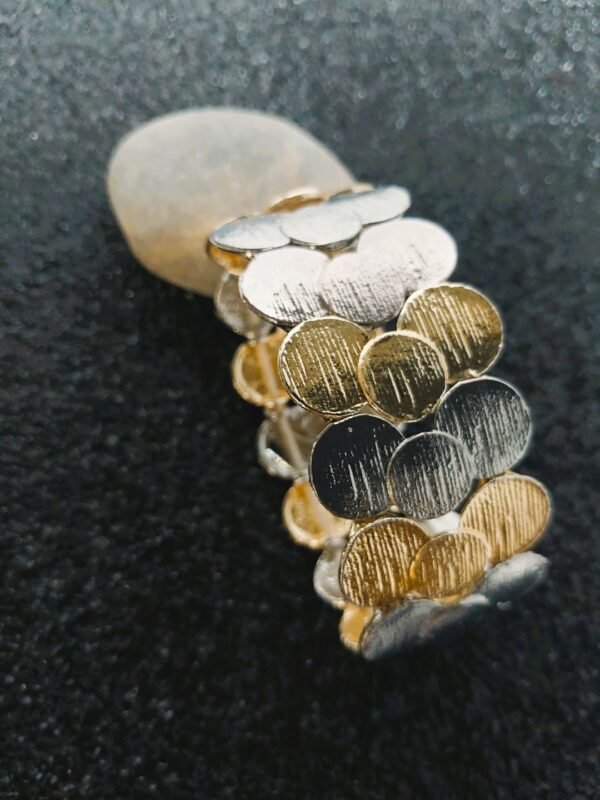 Tri color textured bracelet - Image 5
