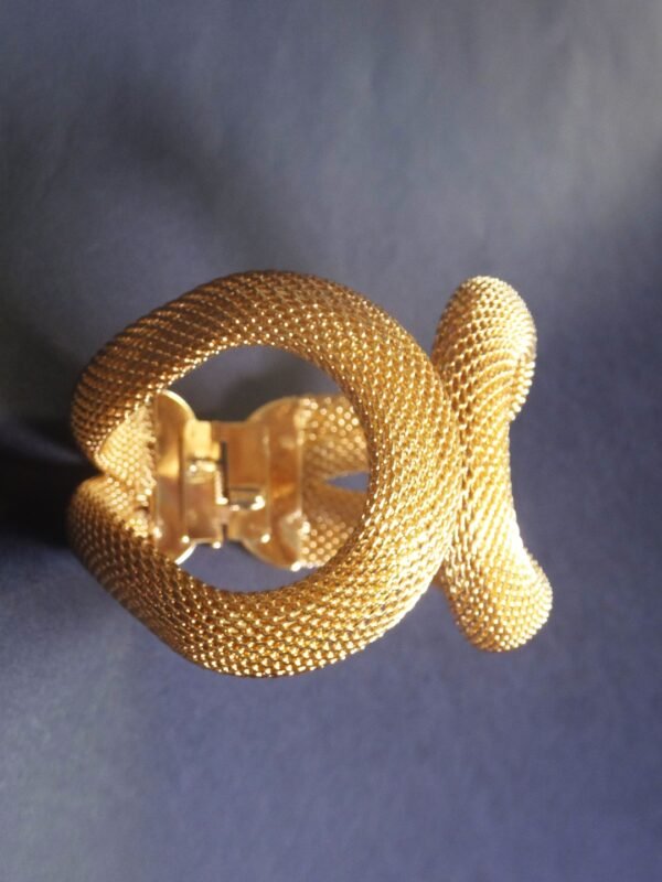 Gold Mesh statement Cuff - Image 3