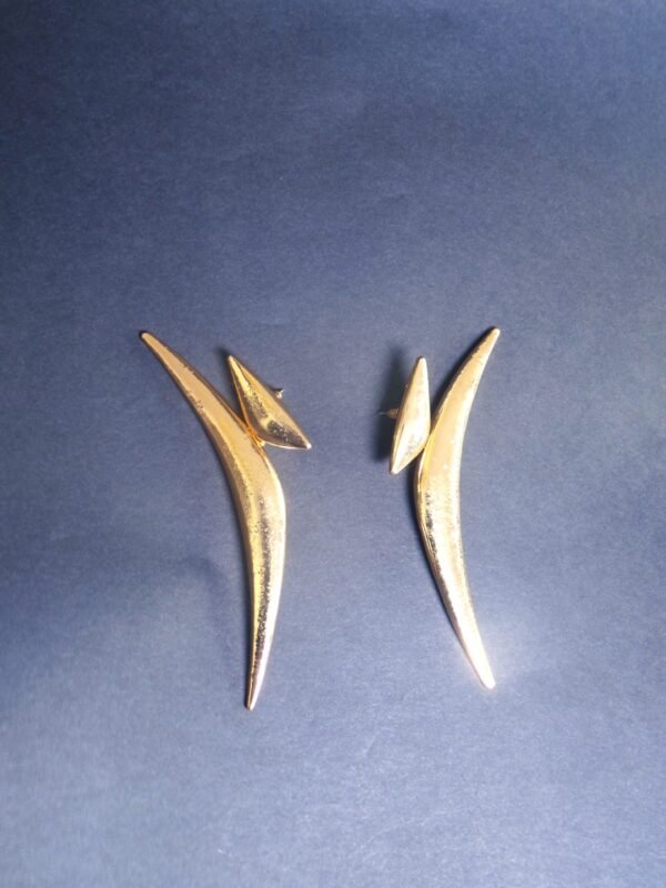 Big drop earrings abstart moon