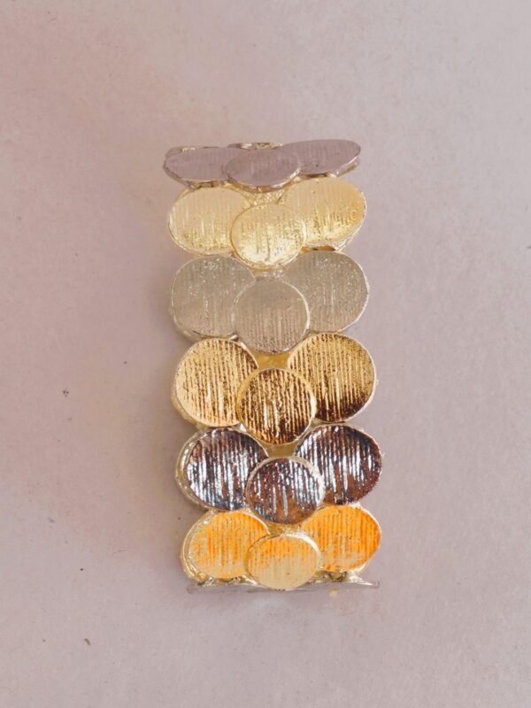 Tri color textured bracelet