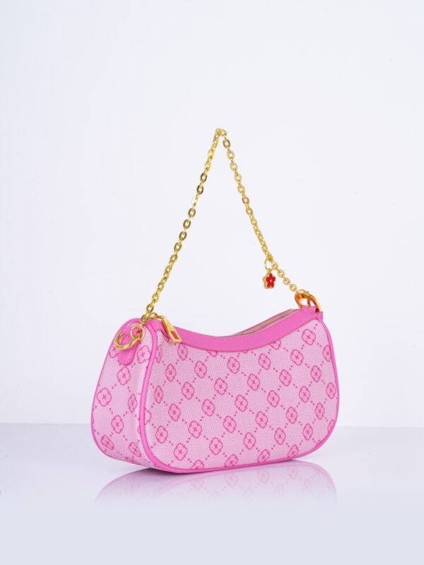 Geometric Printed Structured Handheld Bag - Image 3