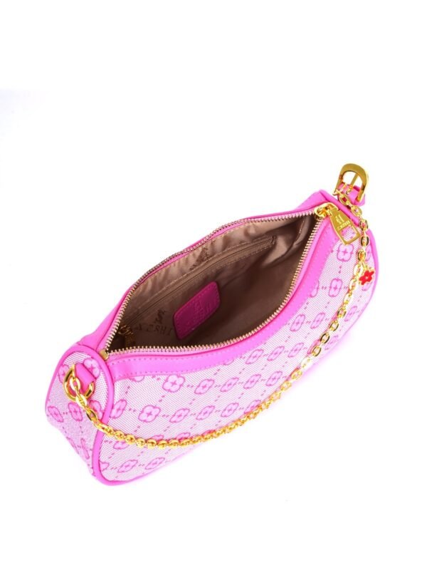 Geometric Printed Structured Handheld Bag - Image 5