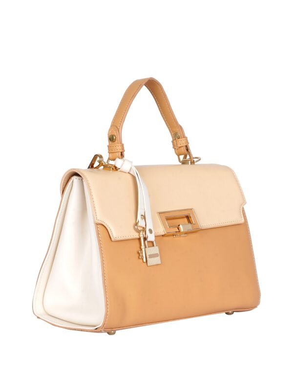 Colourblocked Structured Satchel Bag - Image 3