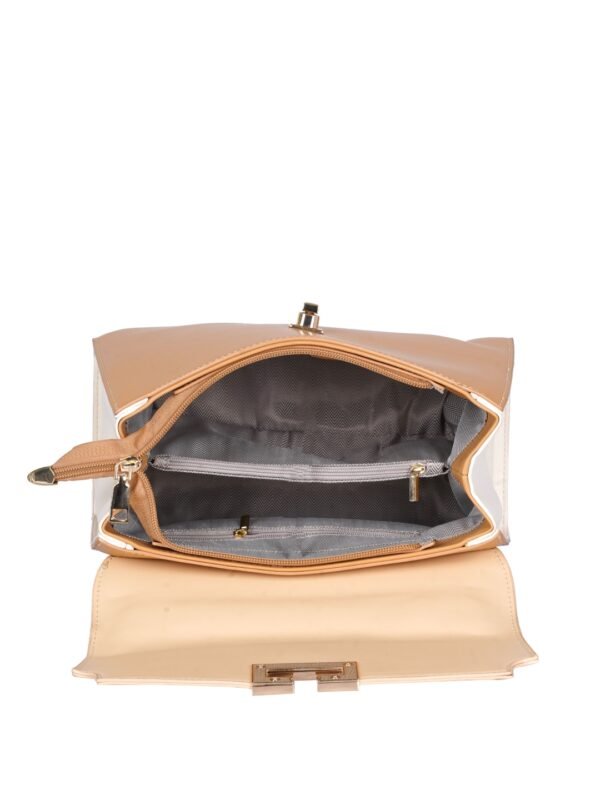 Colourblocked Structured Satchel Bag - Image 5