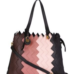 Zig-Zag Cutwork Tote Bag