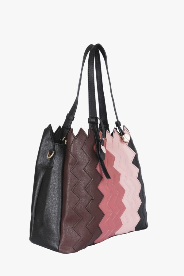 Zig-Zag Cutwork Tote Bag - Image 2