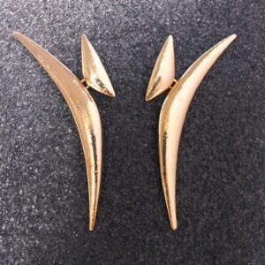 Big drop earrings abstart moon